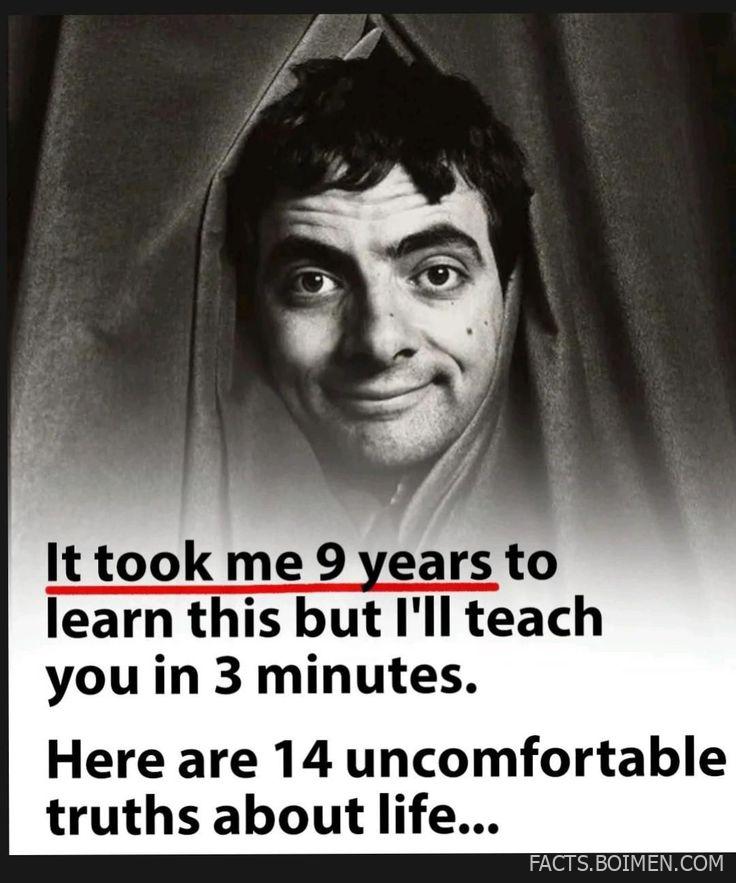 14 Uncomfortable Truths About Life Everyone Needs to Accept