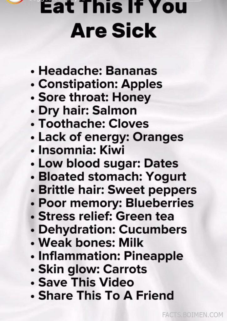 Eat This If You Are Sick: Natural Foods That Can Help Common Health Issues