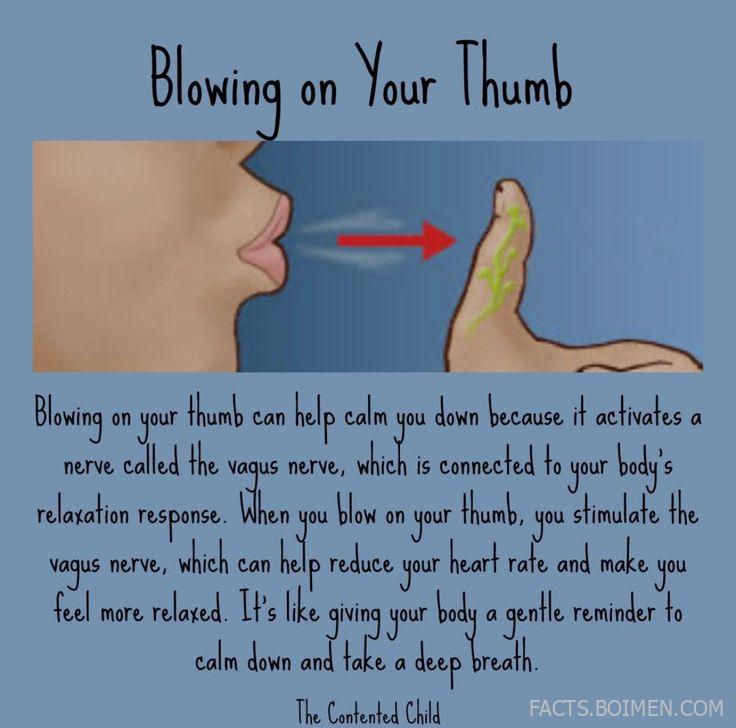 Blowing on Your Thumb A Simple Trick to Calm Anxiety and Stress