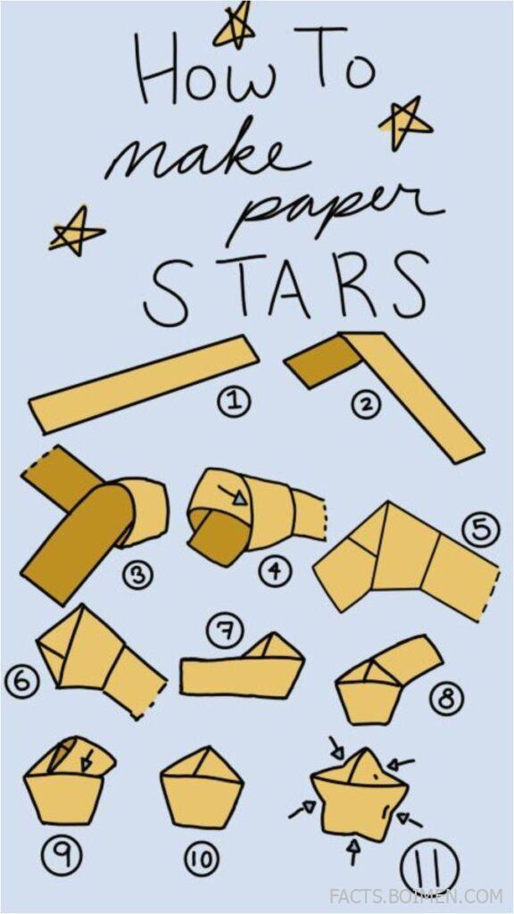 How to Make Cute Paper Stars Step by Step