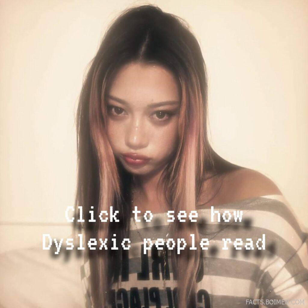 dyslexia simulation