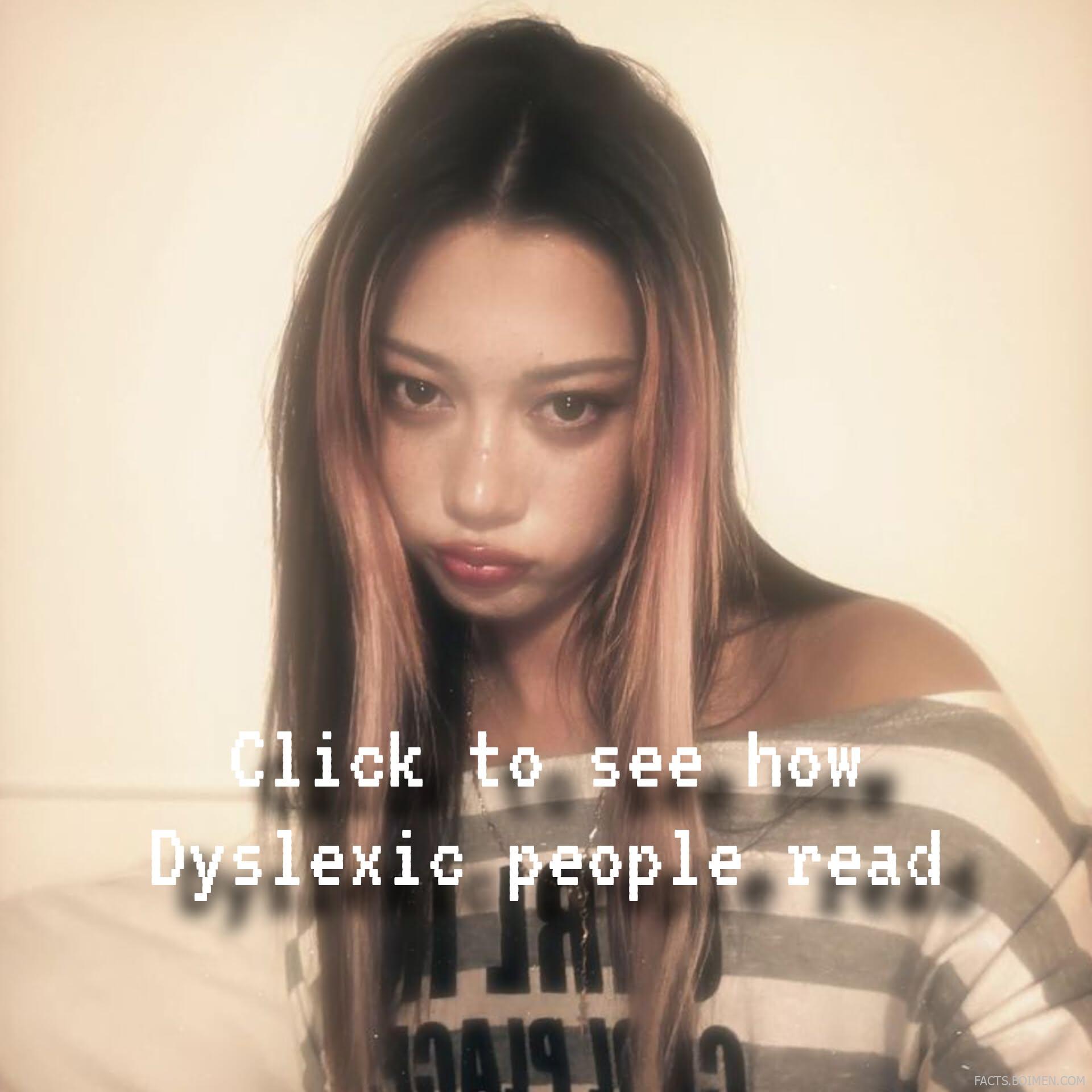 dyslexia simulation
