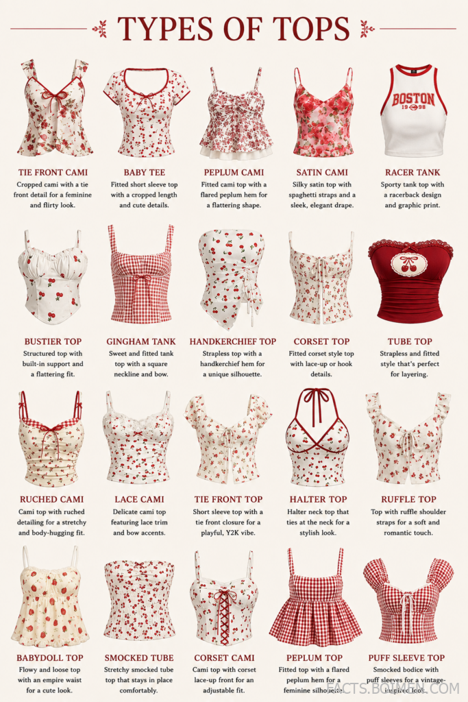 types of tops