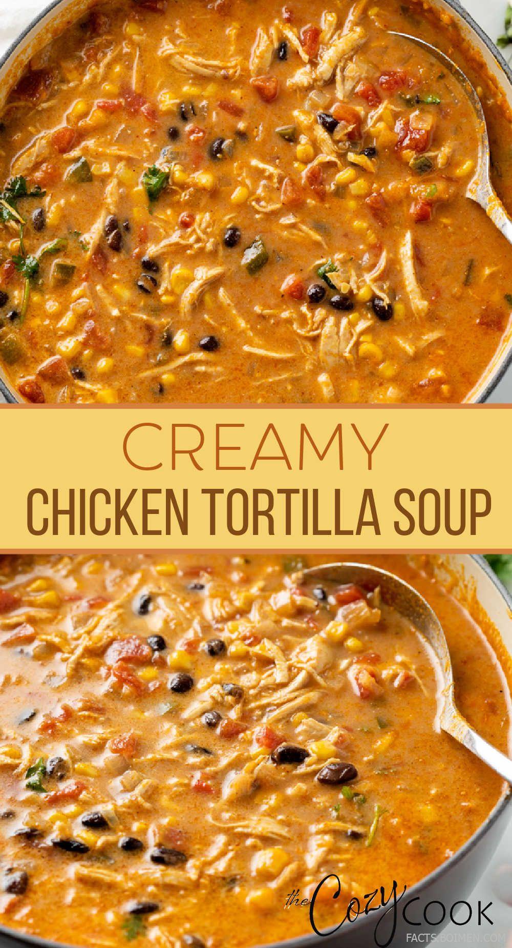Creamy Chicken Tortilla Soup