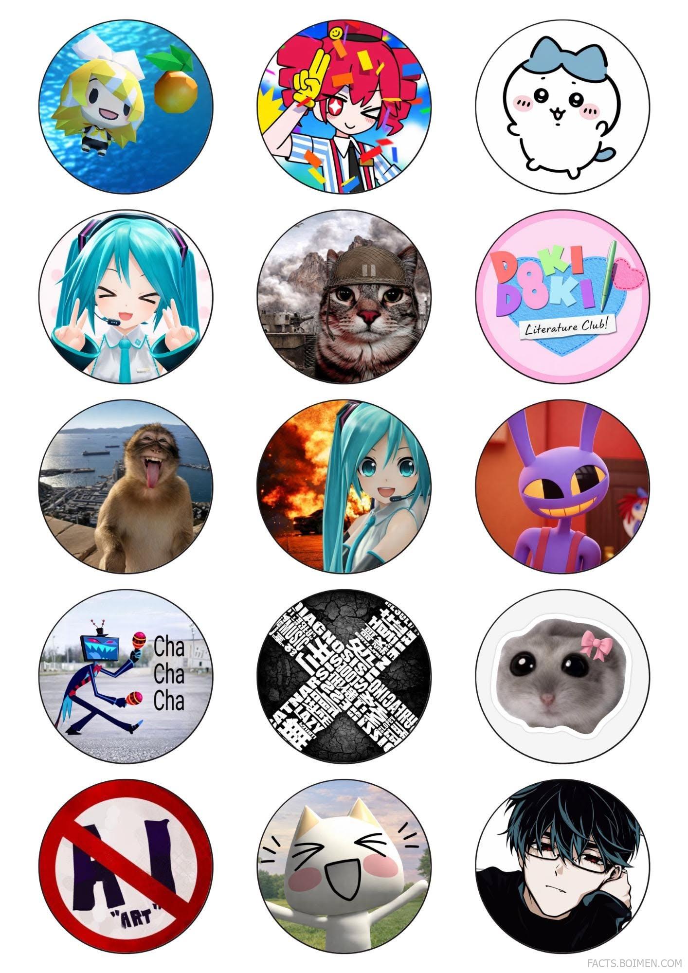 anime button pins