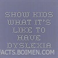 dyslexia simulation