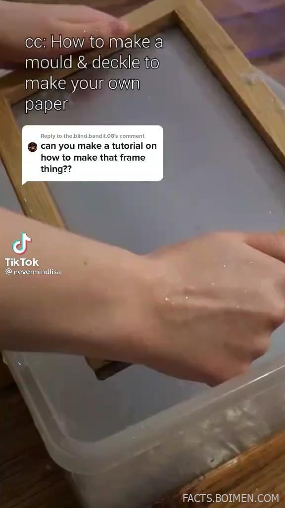 diy paper making mould deckle