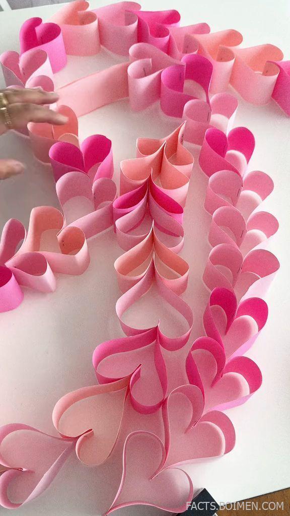 paper chain heart