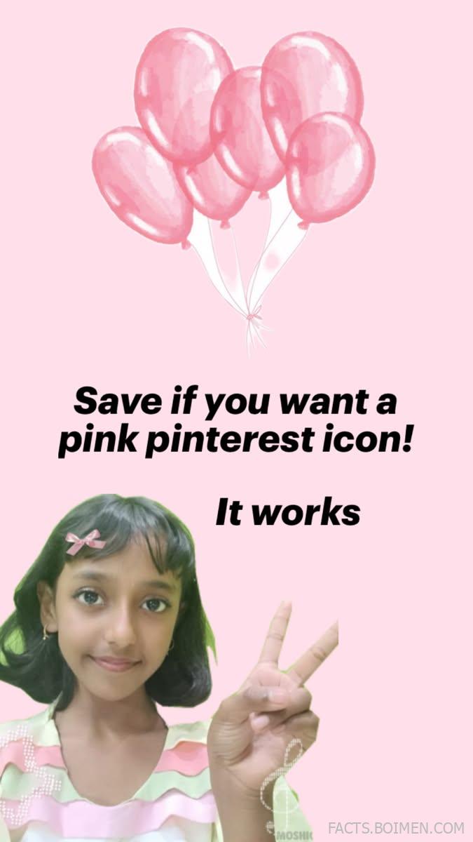 pink pinterest icon