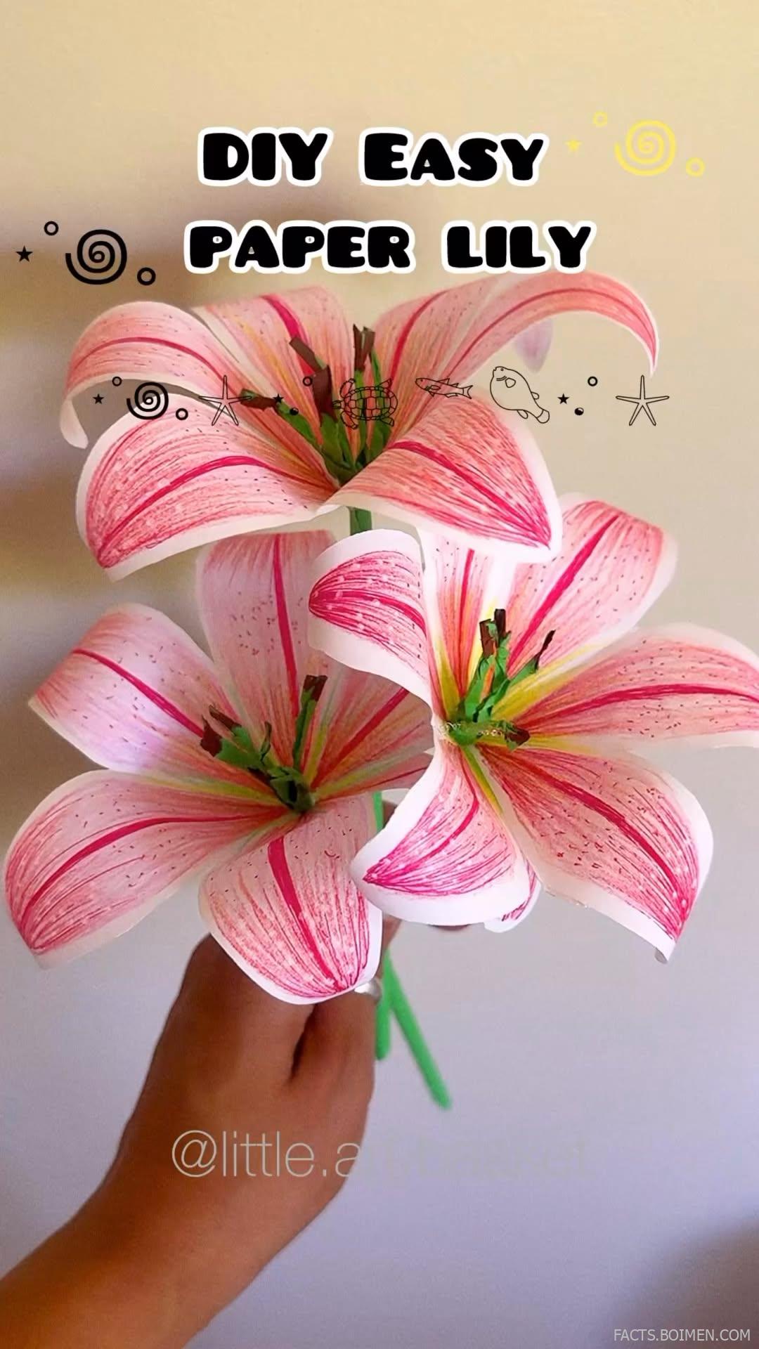 easy paper lily