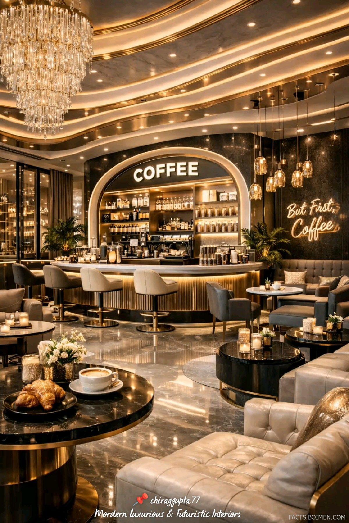 luxury cafe interior design
