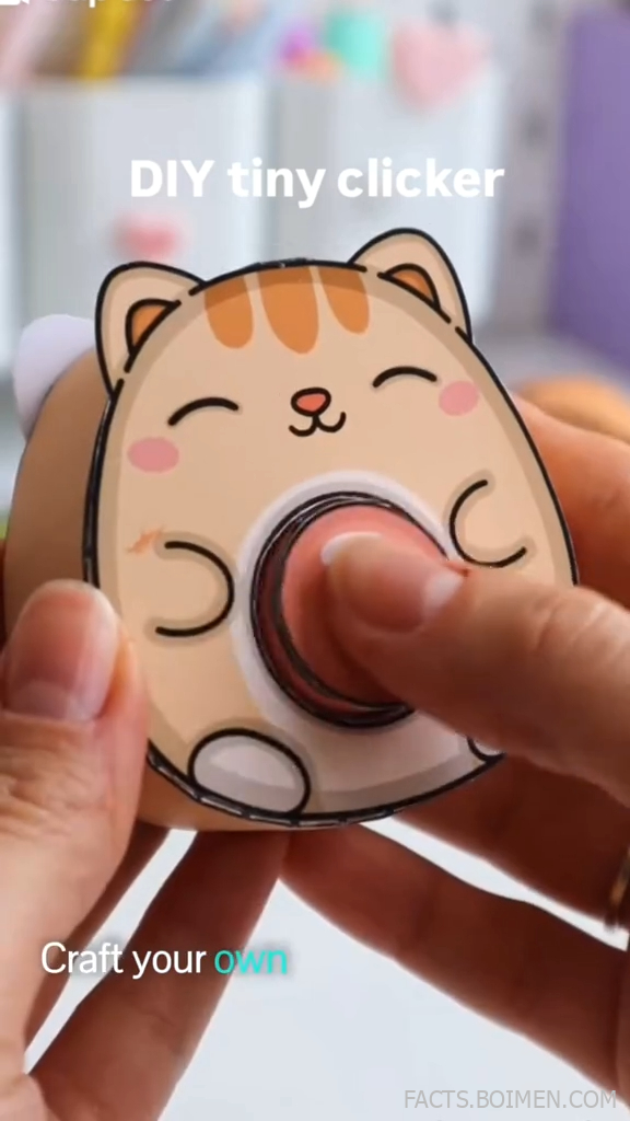 diy paper fidget clicker