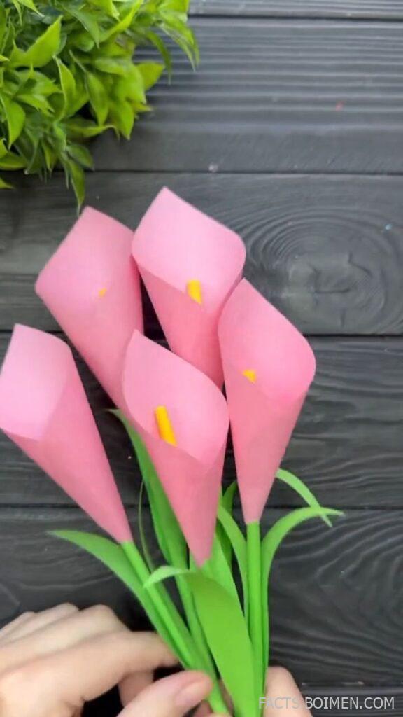 paper calla lily tutorial