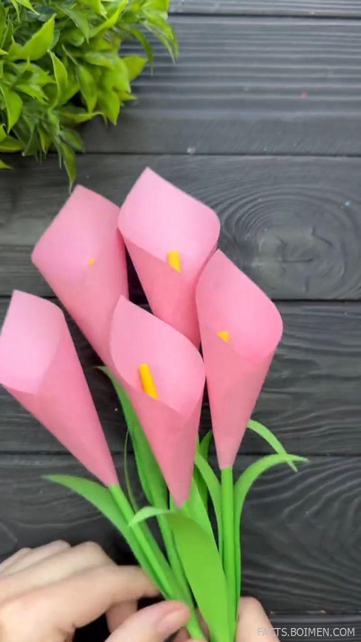 paper calla lily tutorial