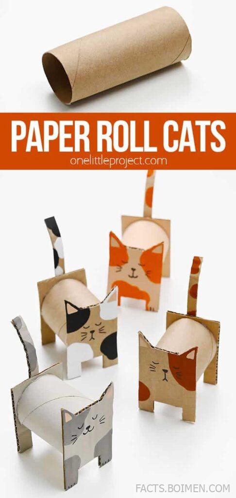 paper roll cat