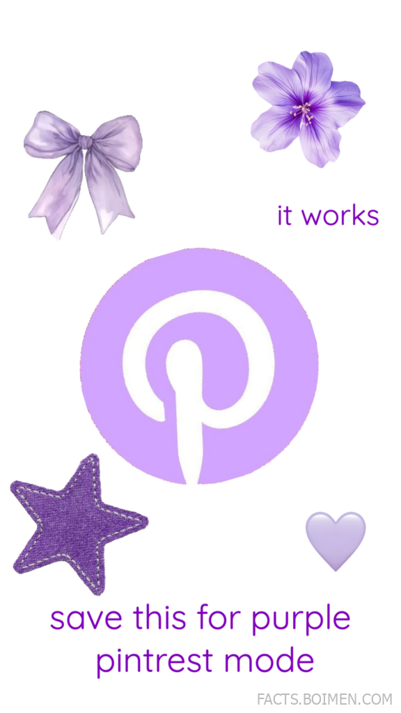 purple pinterest mode