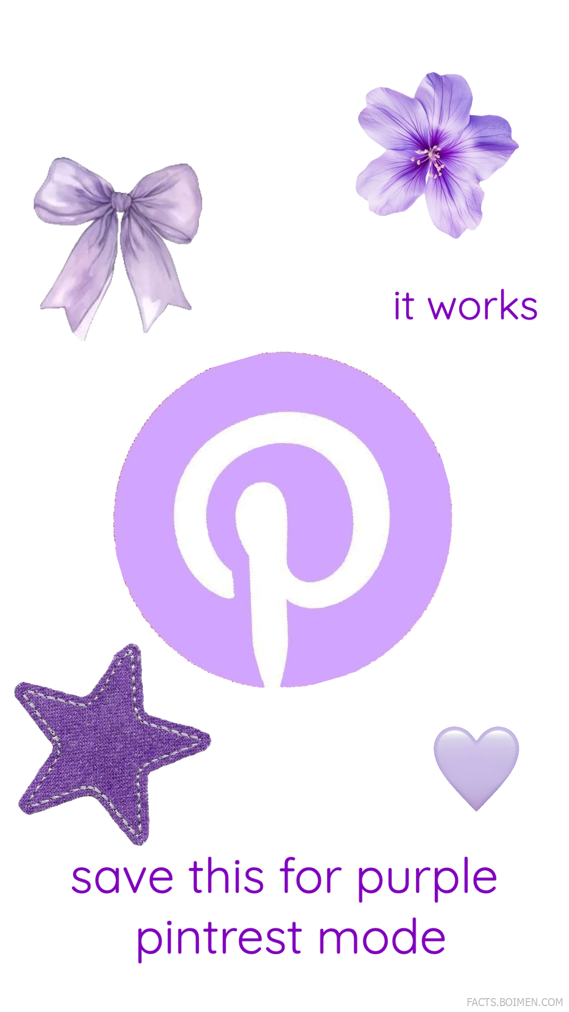 purple pinterest mode
