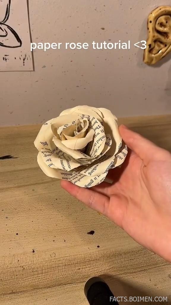 paper rose tutorial