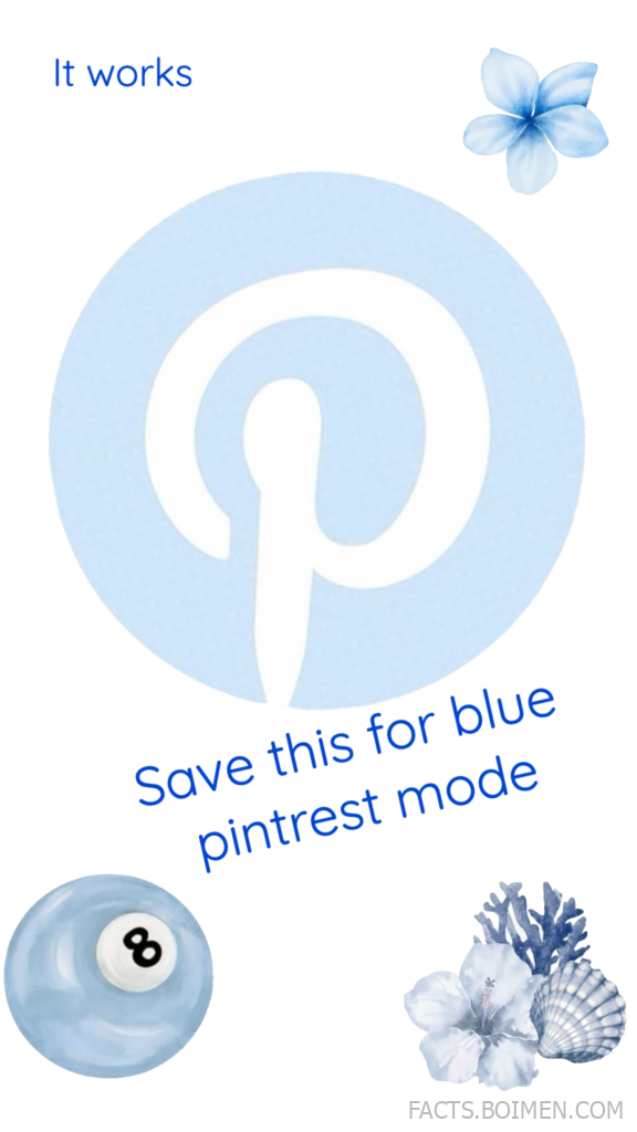 blue pinterest mode