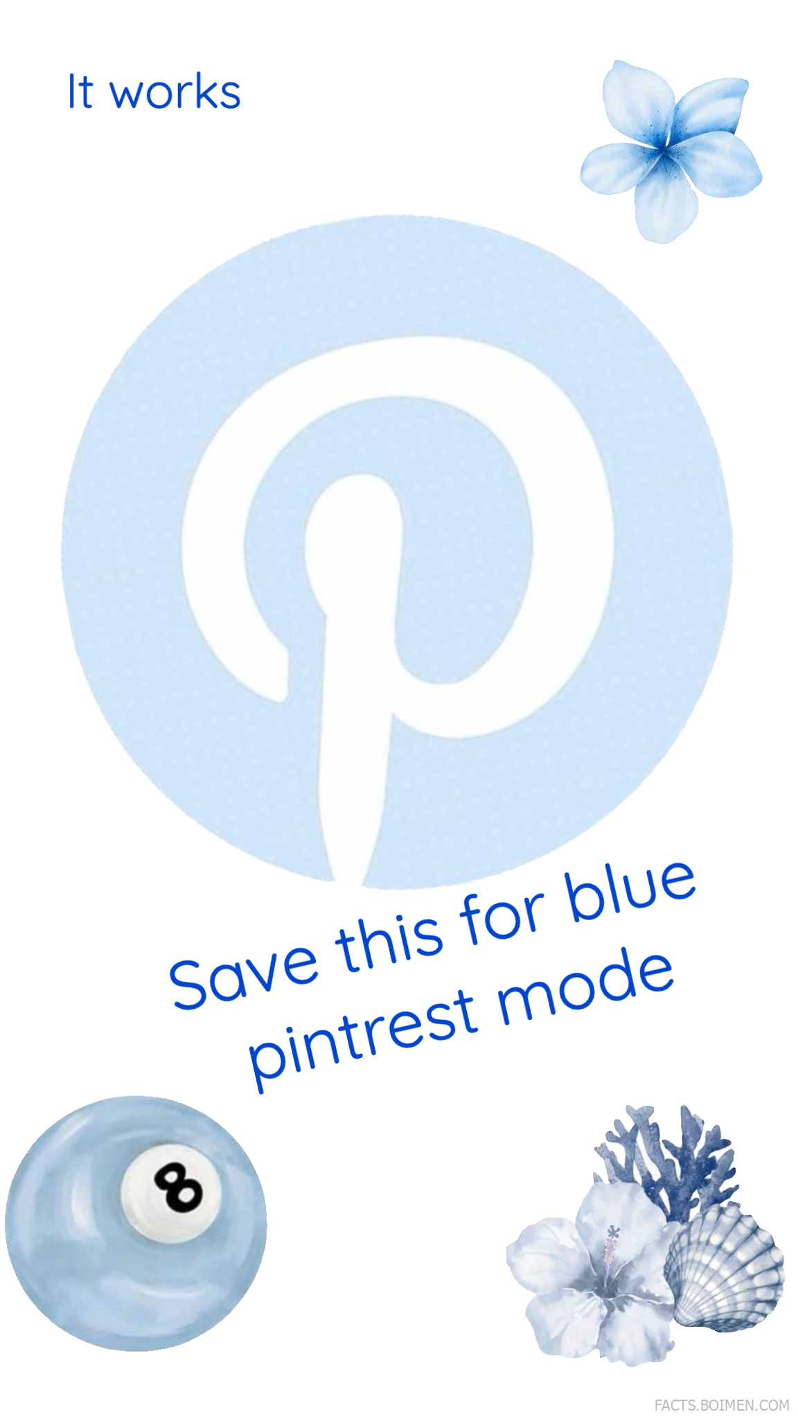 blue pinterest mode