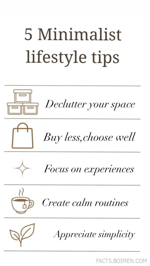 minimalist lifestyle tips