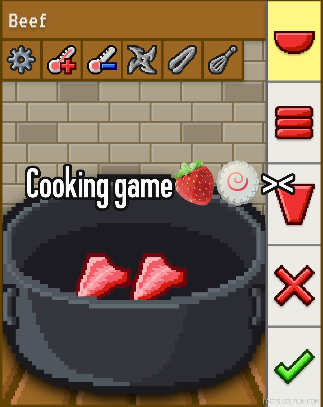 licking game cooking games