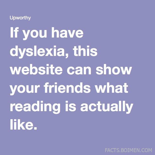 dyslexia simulation website