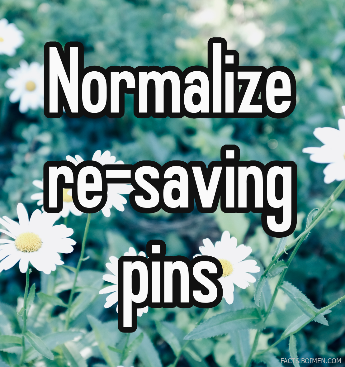 saving pins