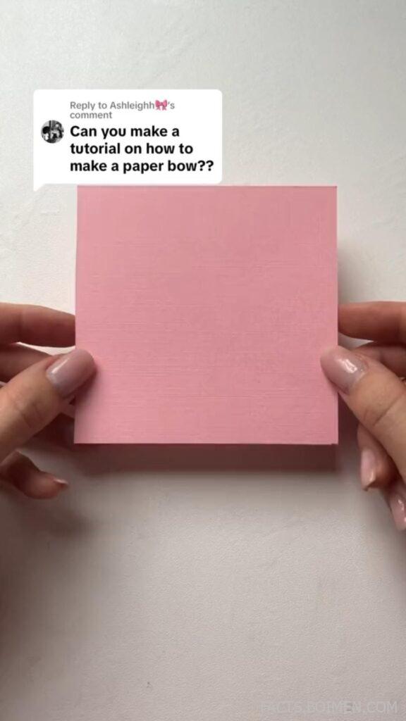 paper bow tutorial