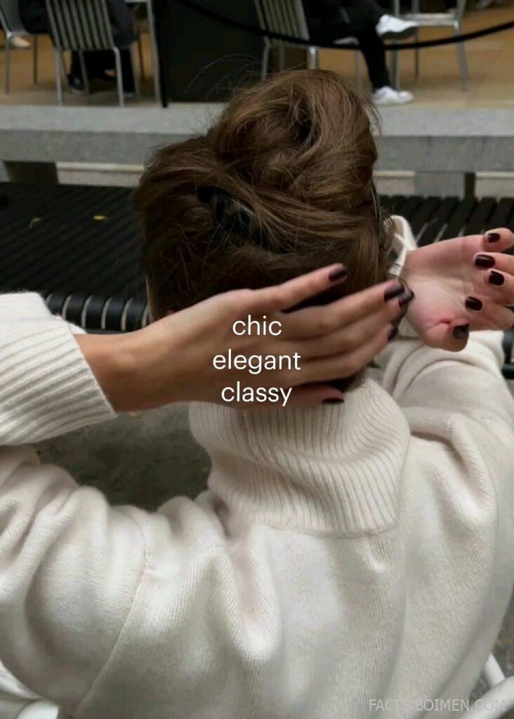 chic elegant classy fashion