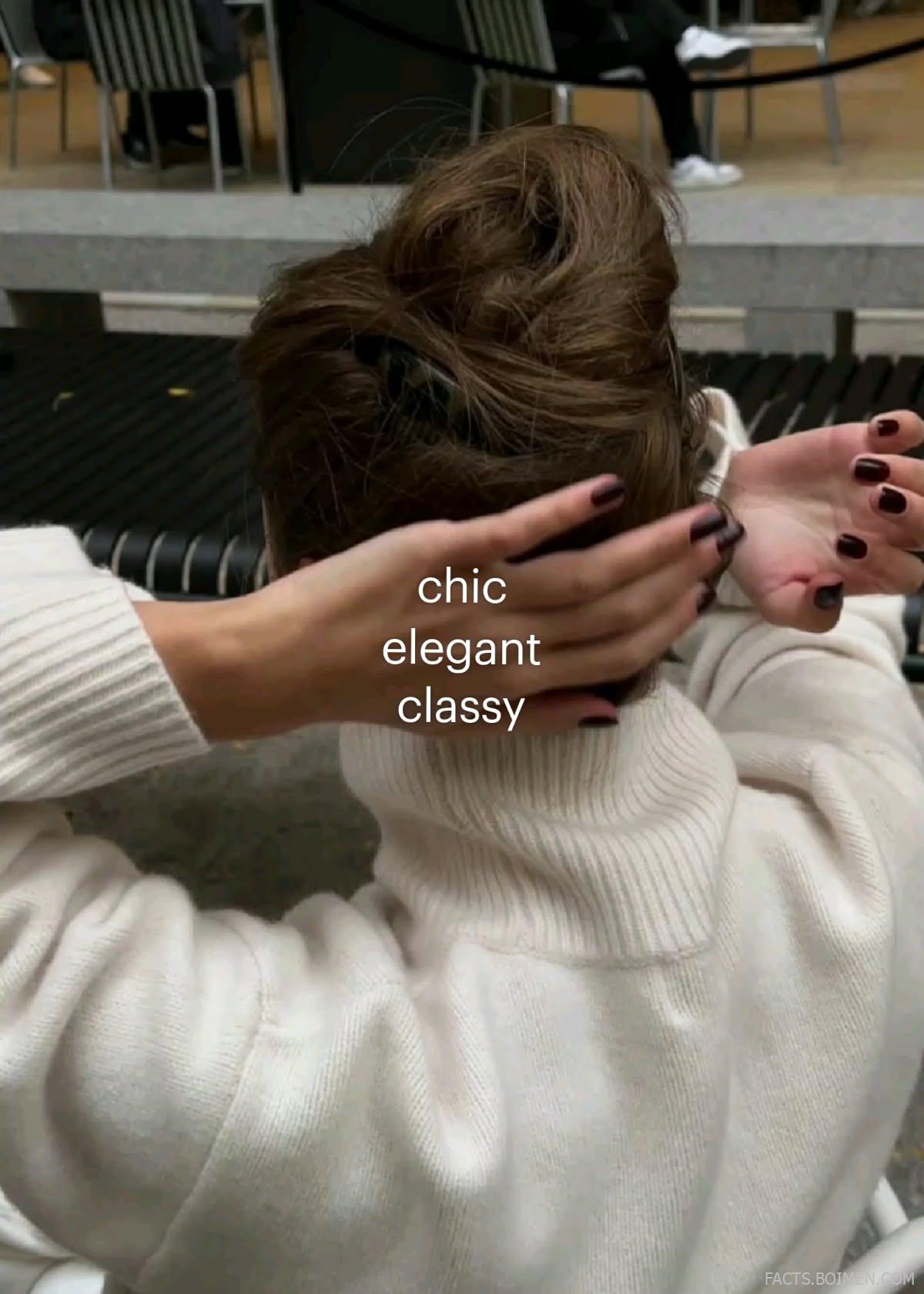 chic elegant classy fashion