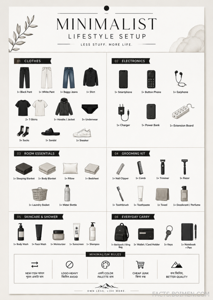 minimalist packing list