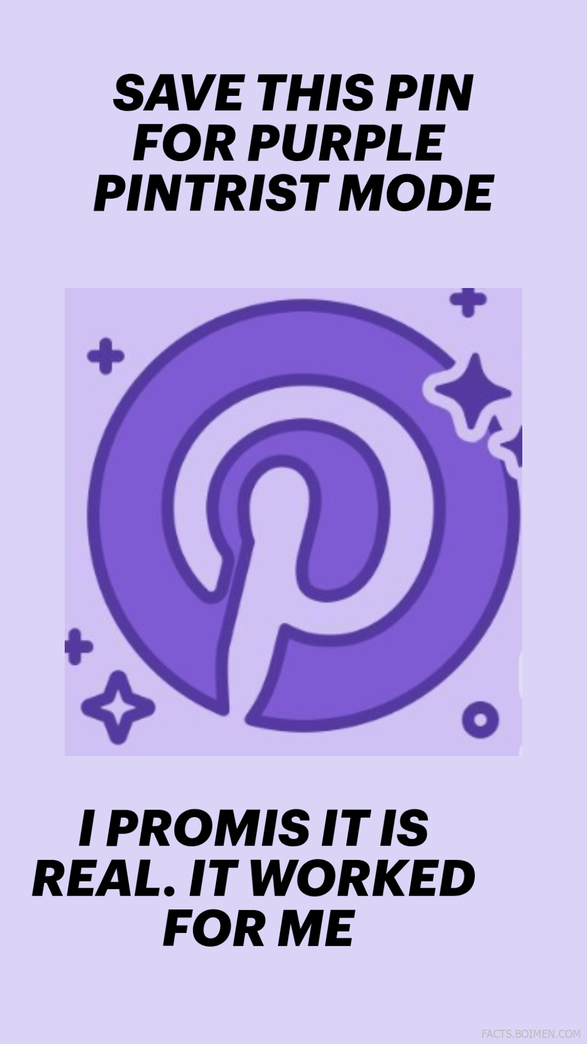 purple pinterest mode