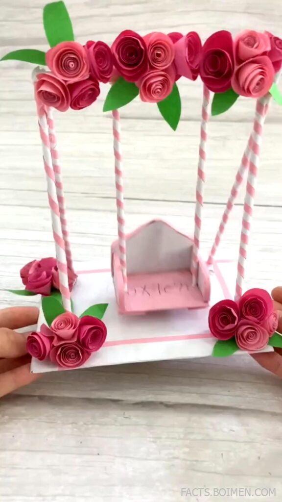 origami swing card