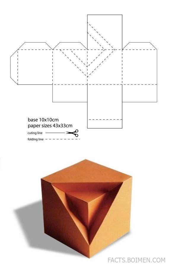 origami box template