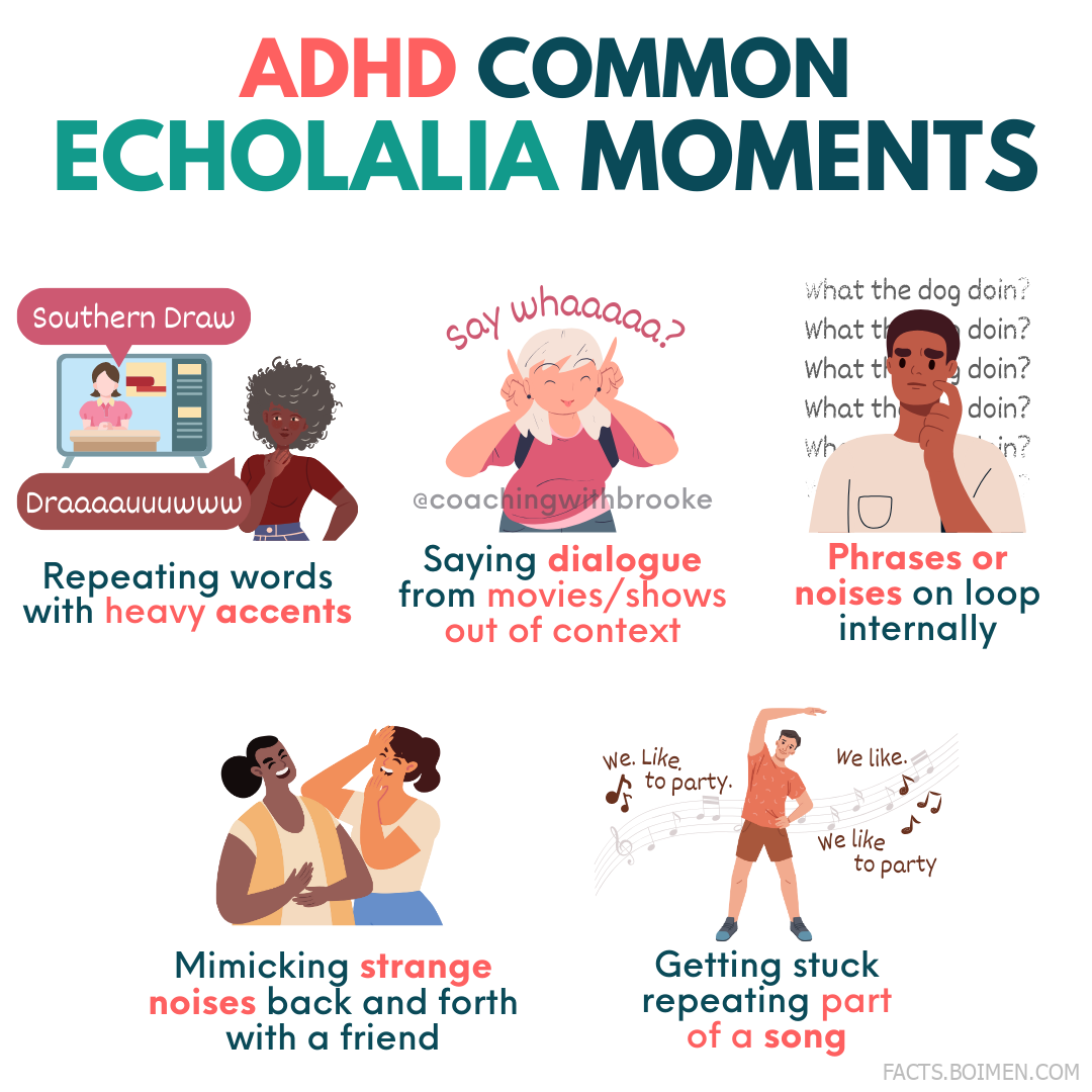 echolalia examples adults