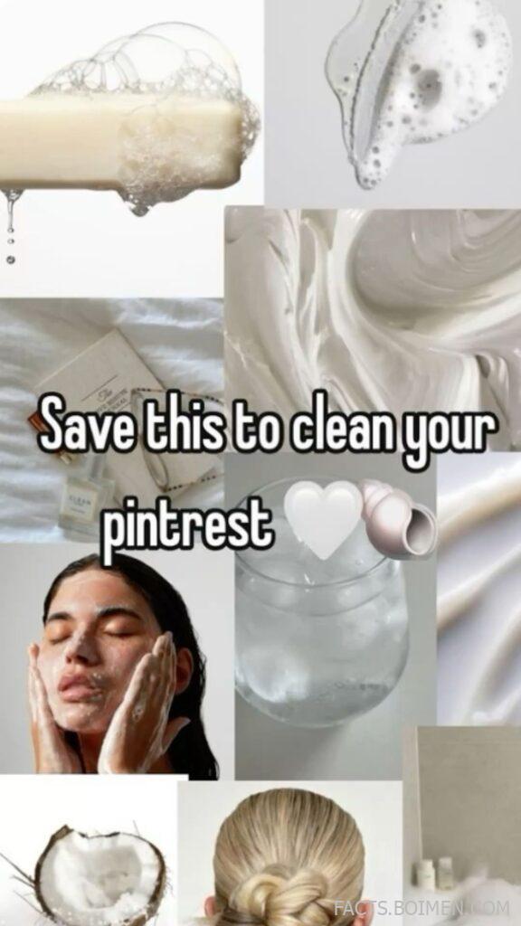 clean pinterest feed