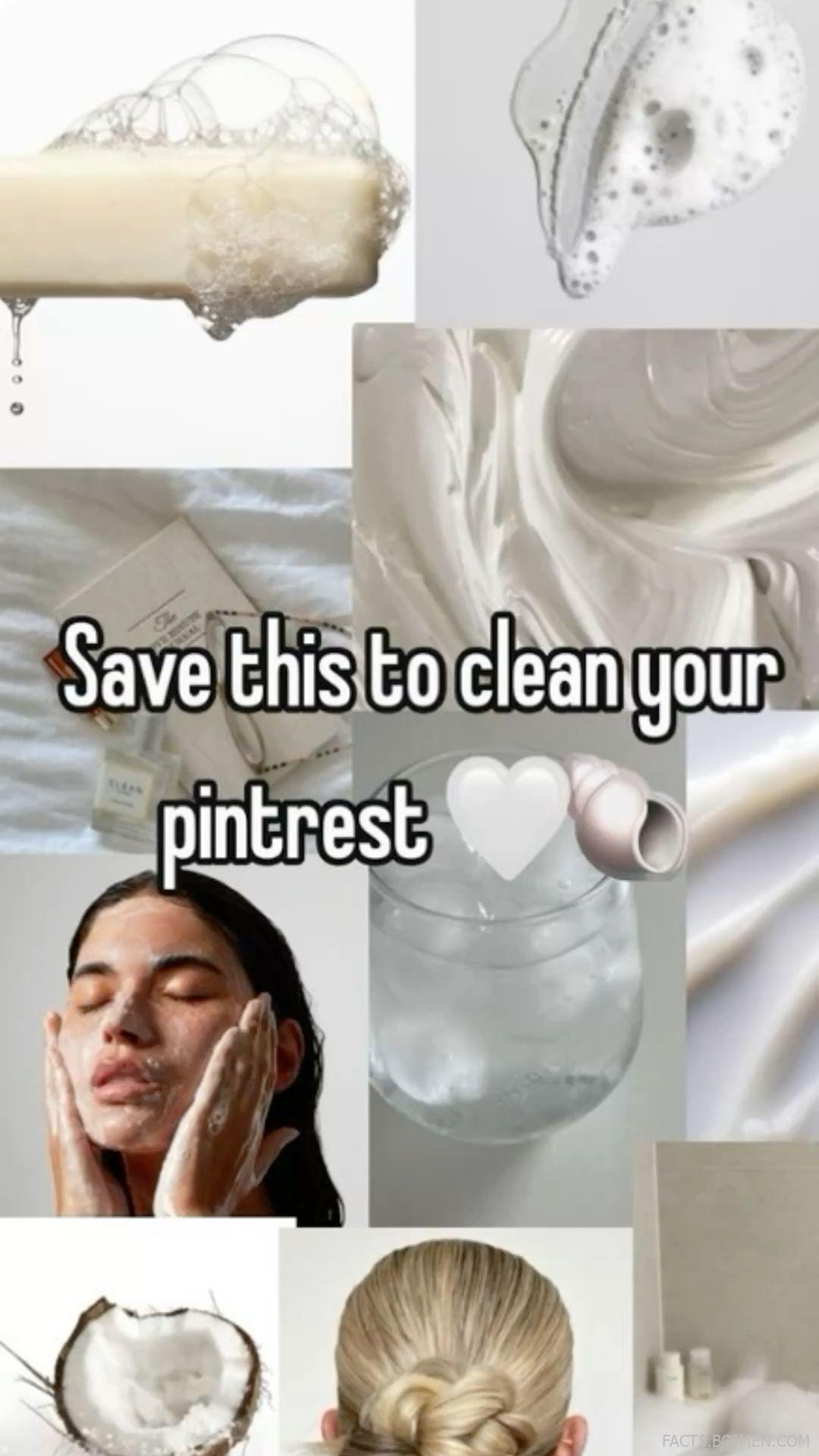 clean pinterest feed