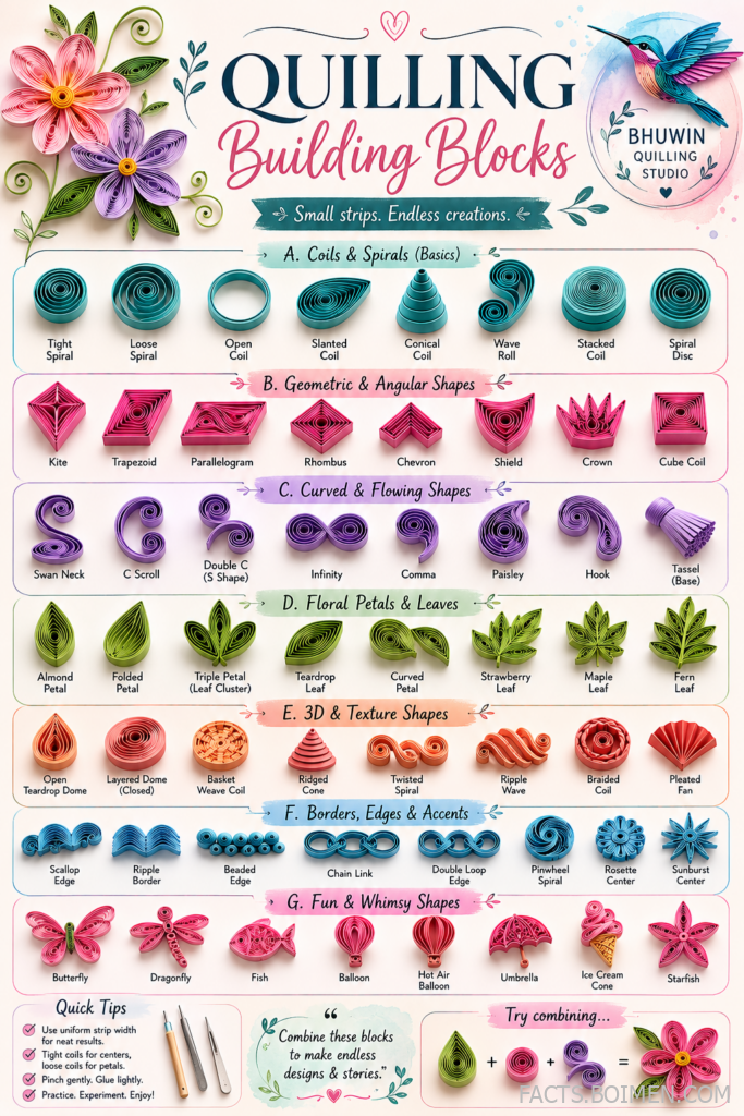 quilling shape guide
