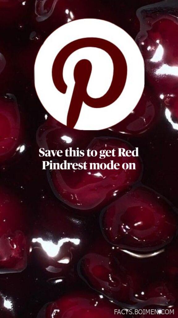 red pindrest mode