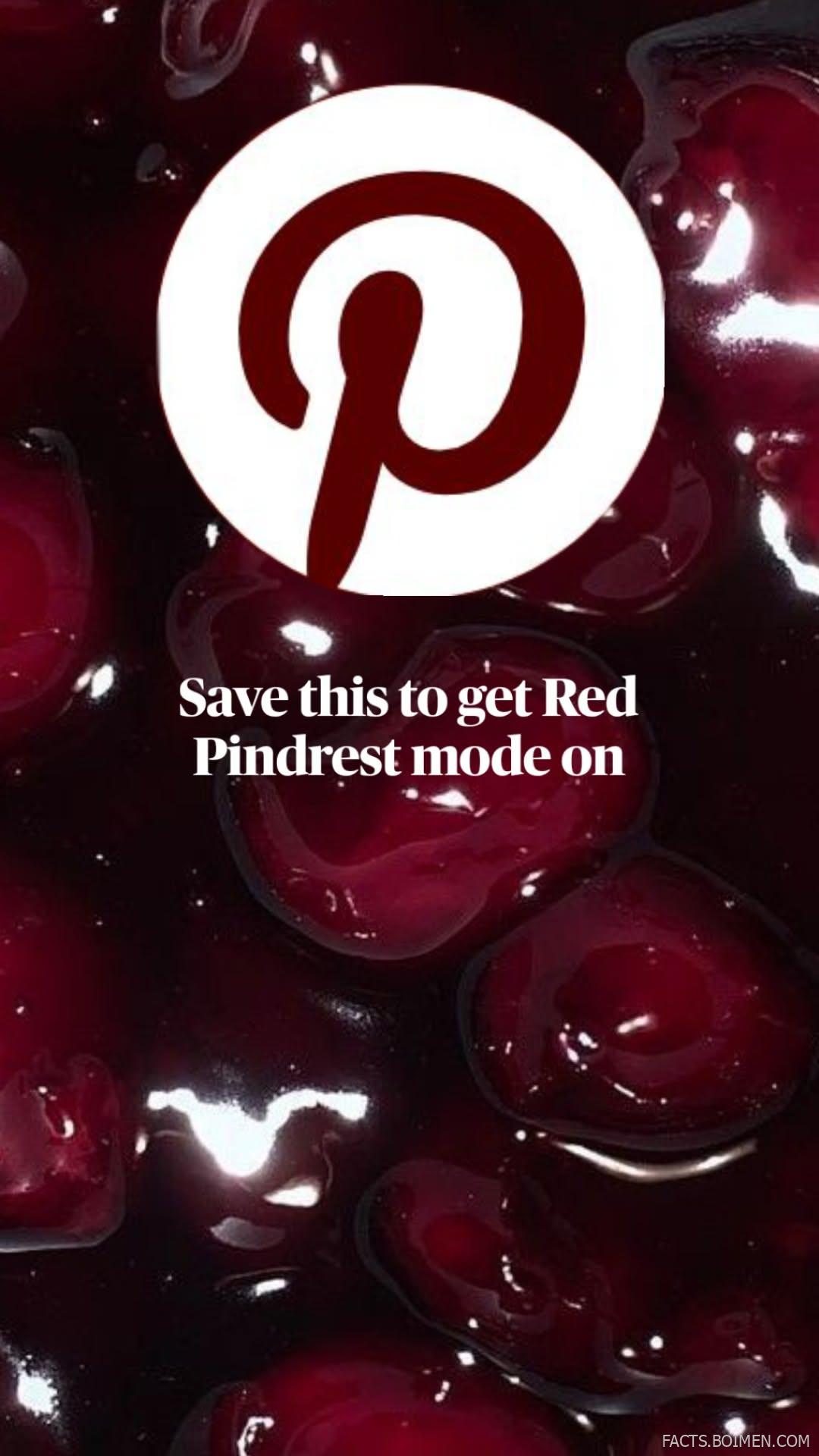 red pindrest mode