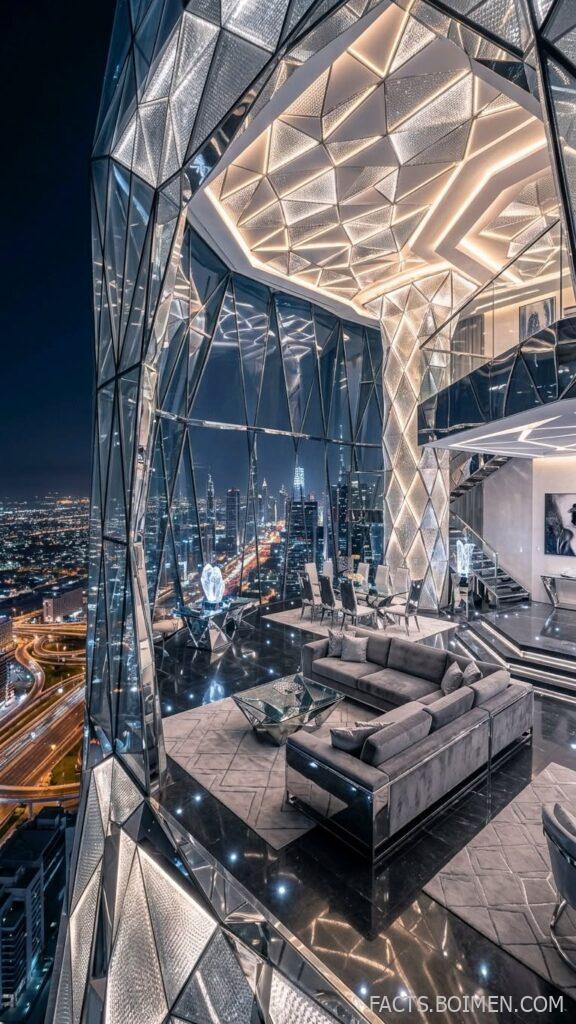 diamond tower penthouse interior design