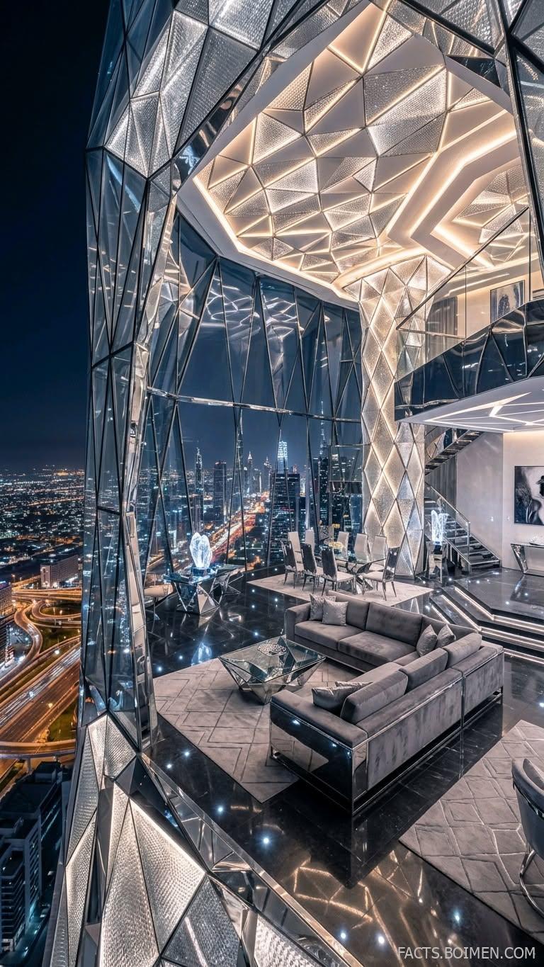 diamond tower penthouse interior design