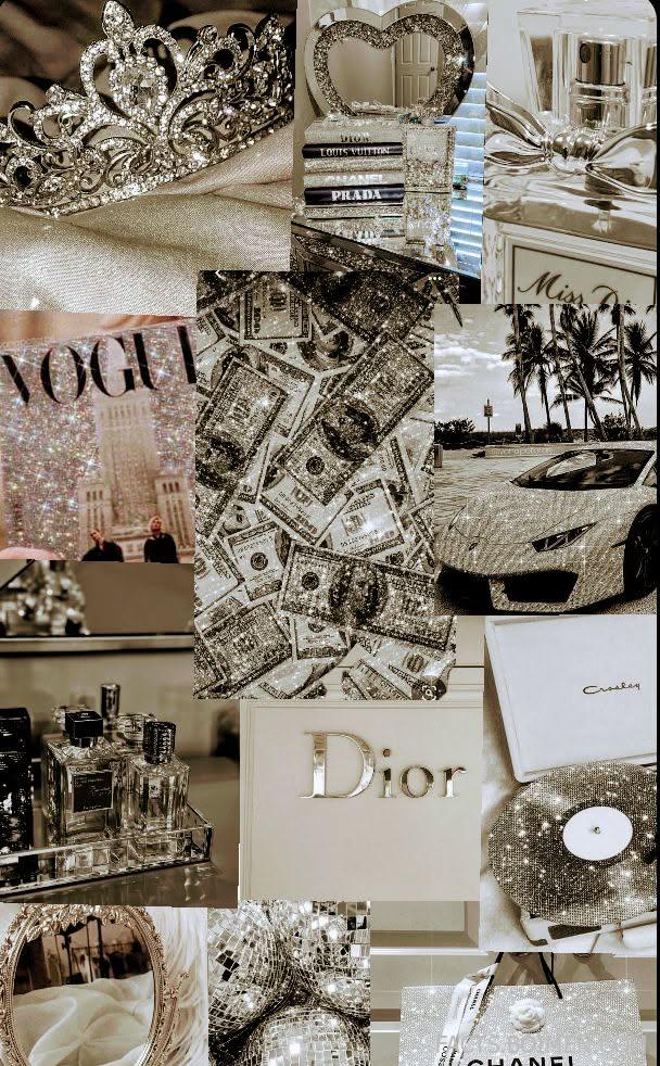 black and white collage