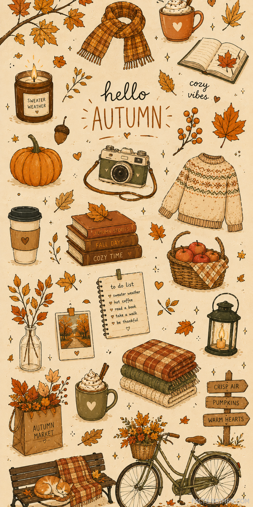 cozy autumn bucket list