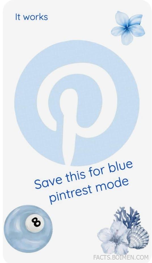 blue pinterest mode