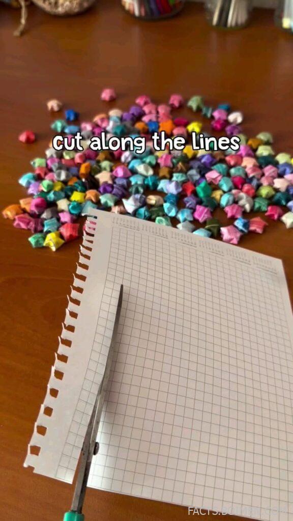paper crafts cut along lines