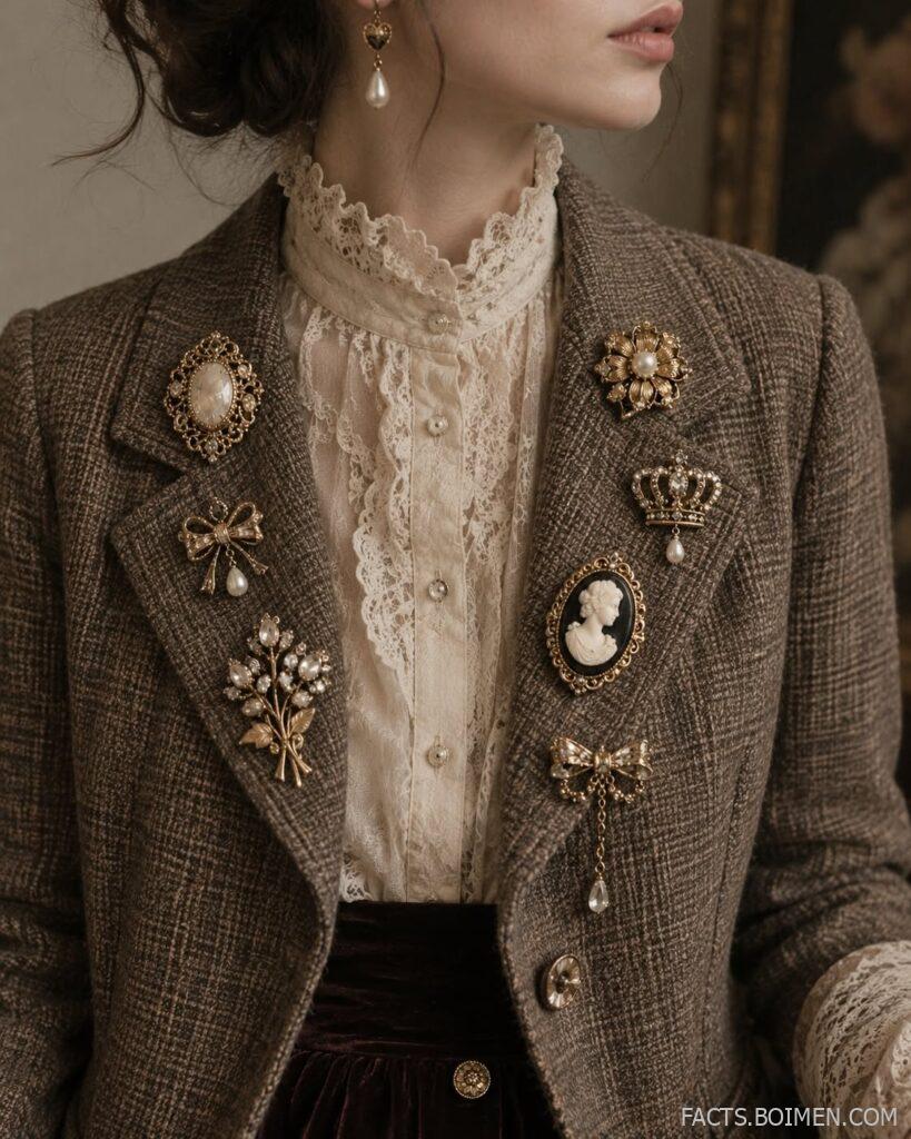 vintage brooch styling ideas