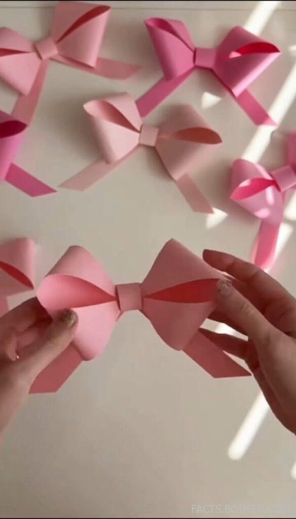 paper craft bows