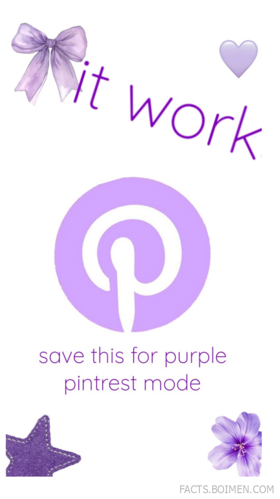 purple pinterest mode